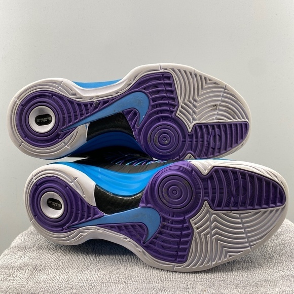 Nike Shoes Woman's Size 6 2013 Black Blue Basketball Shoes Lace Up Sneakers - Picture 10 of 16